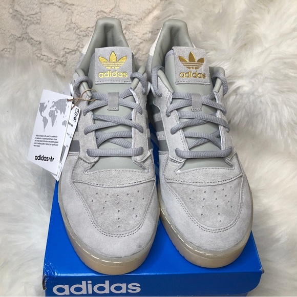 Adidas Rivalry Low 85 Grey Suede Sneakers Mens US size 8 - Picture 3 of 11